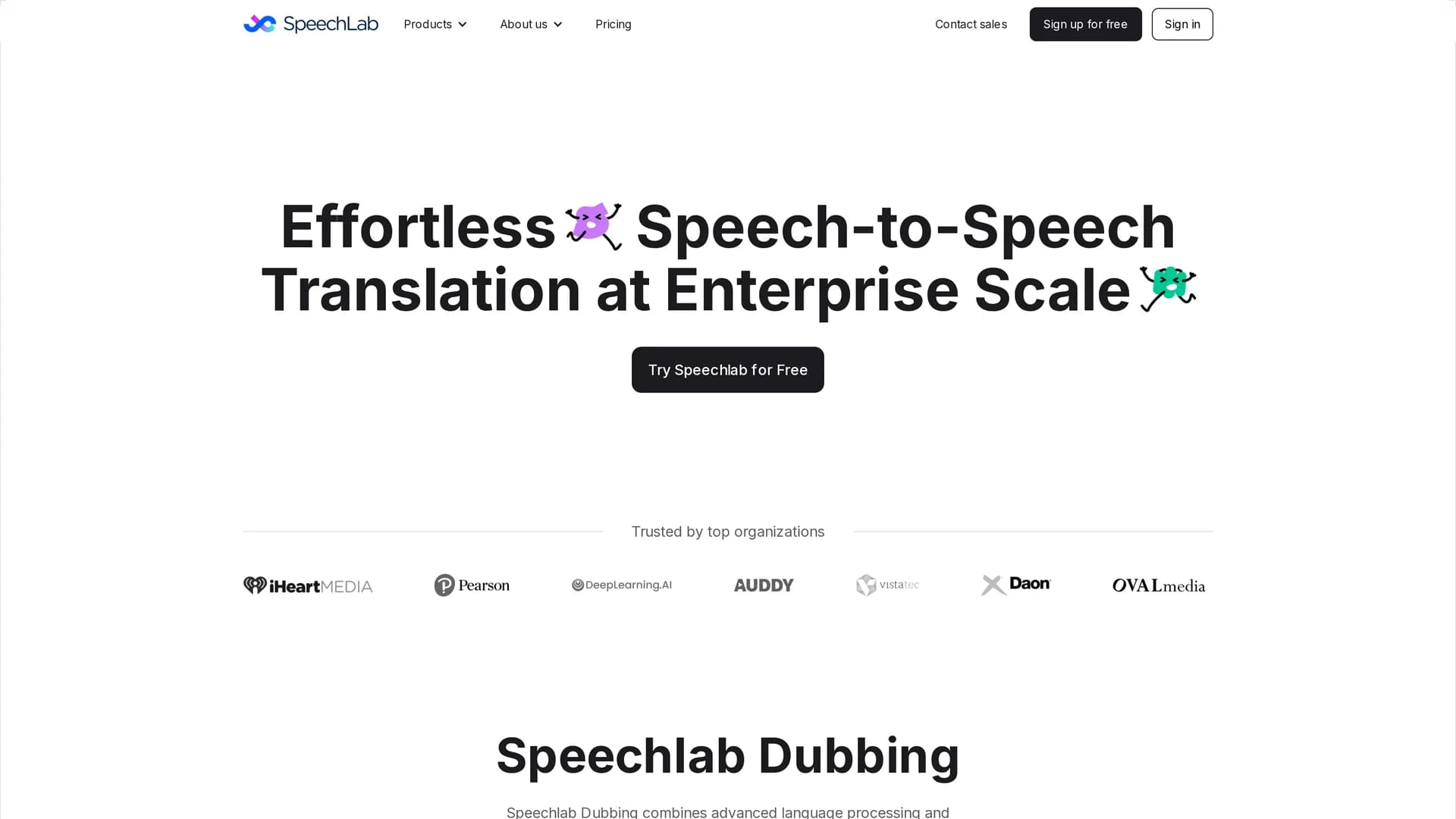 speechlab homepage