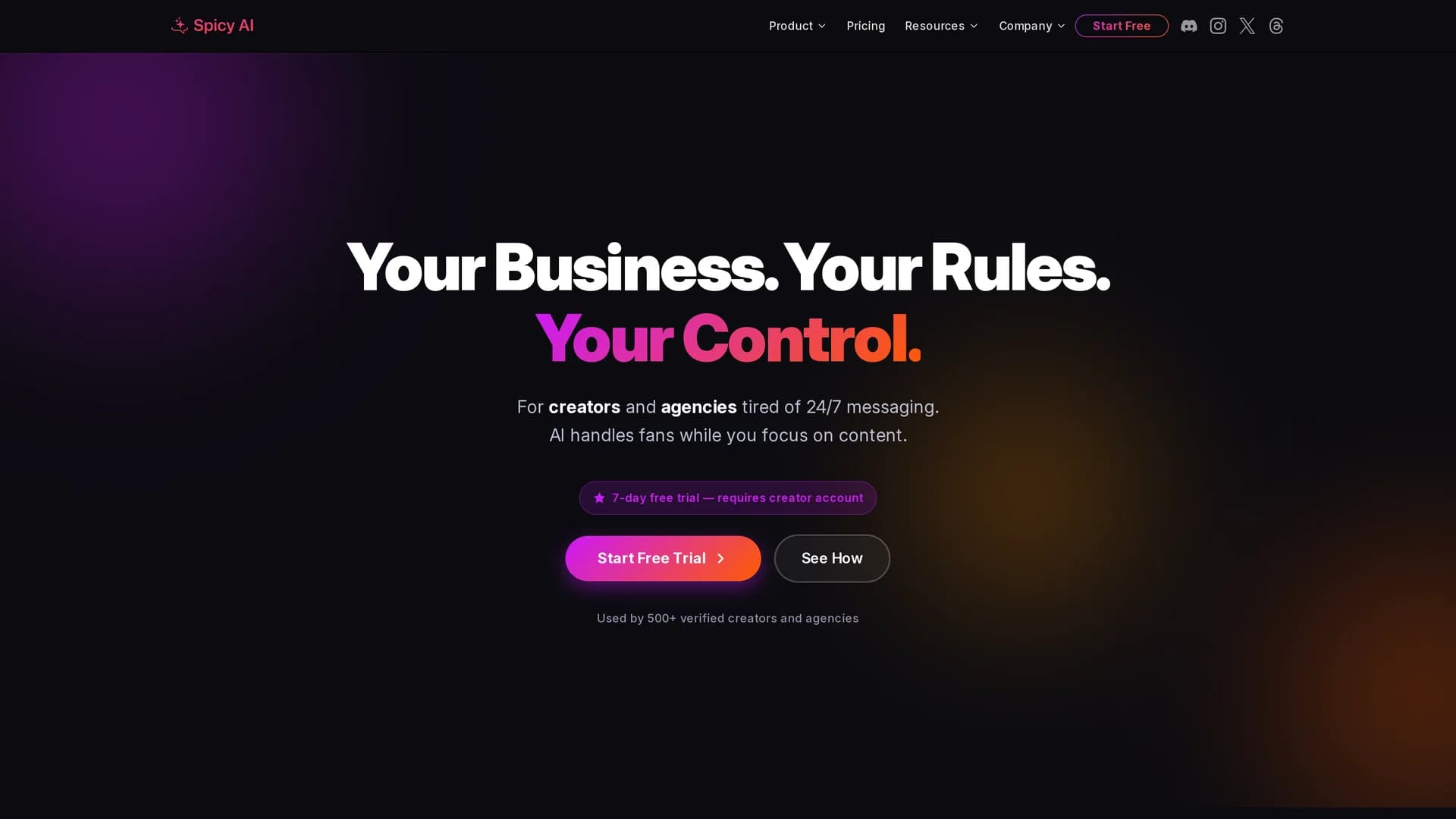 spicy-ai homepage