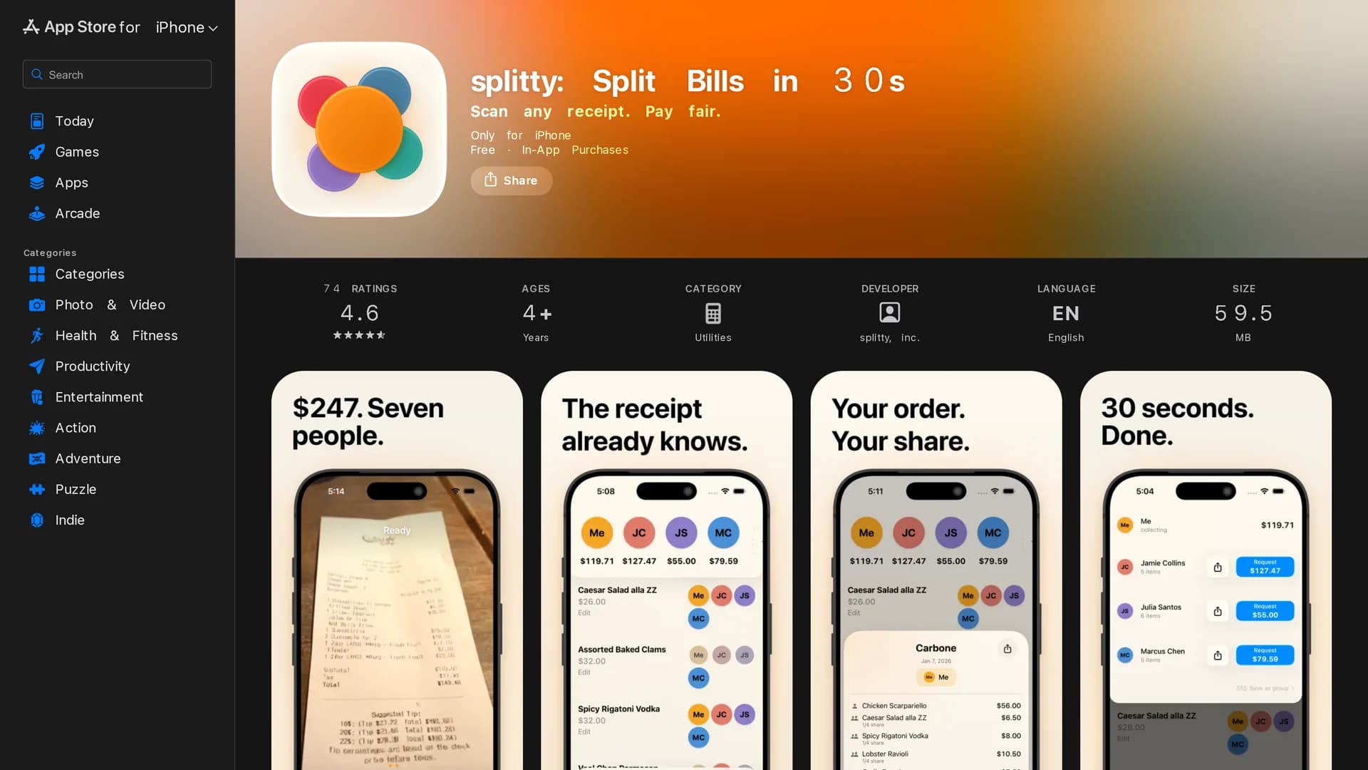splitty homepage