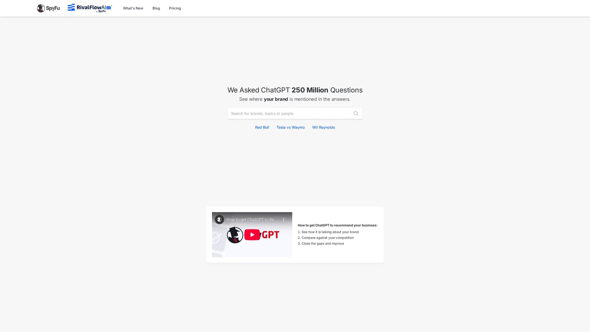 spygpt-by-spyfu homepage