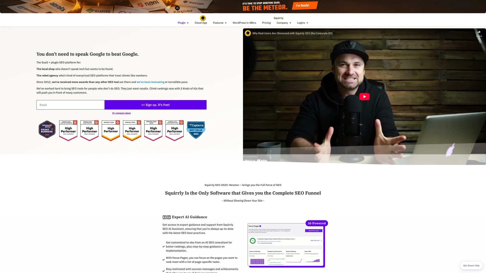 squirrly-seo homepage