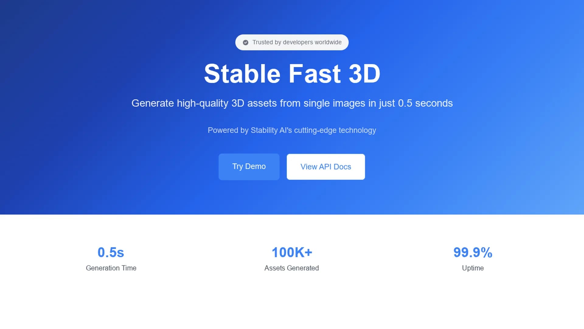 stable-fast-3d-sf3d homepage