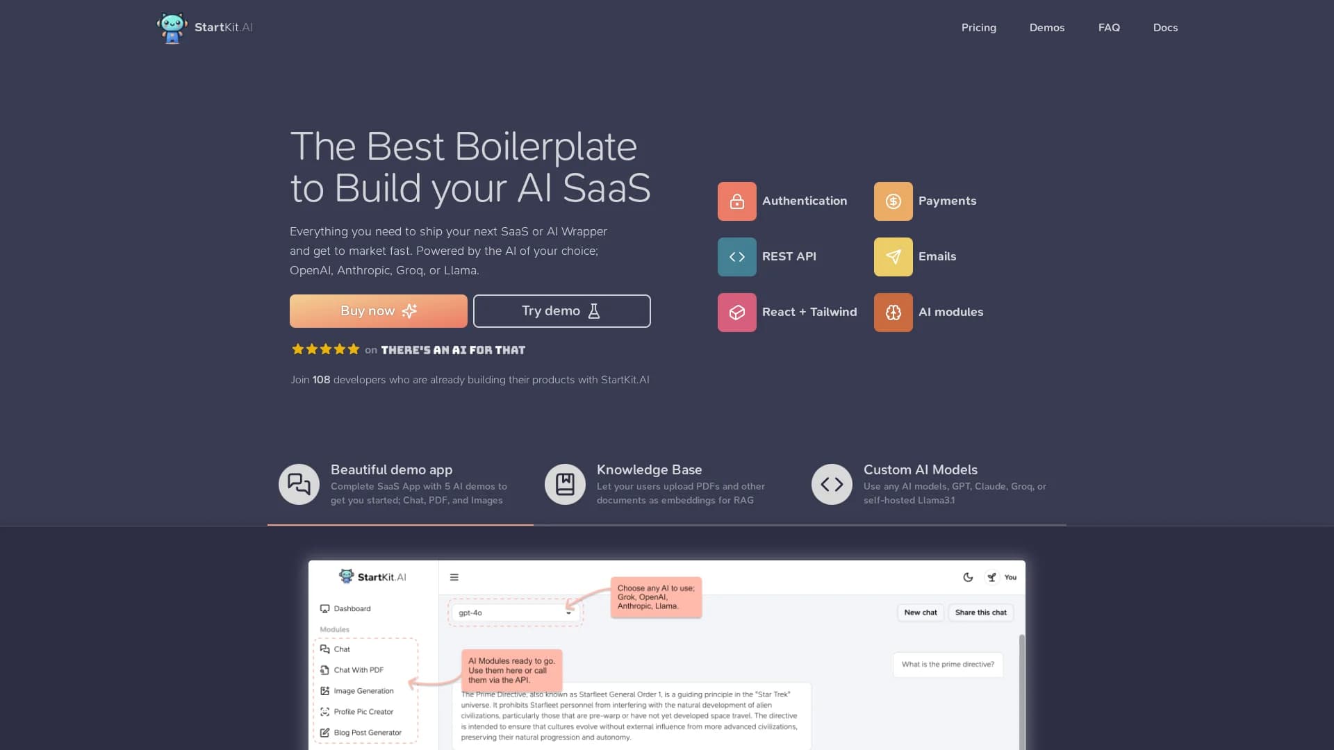 startkit-ai homepage