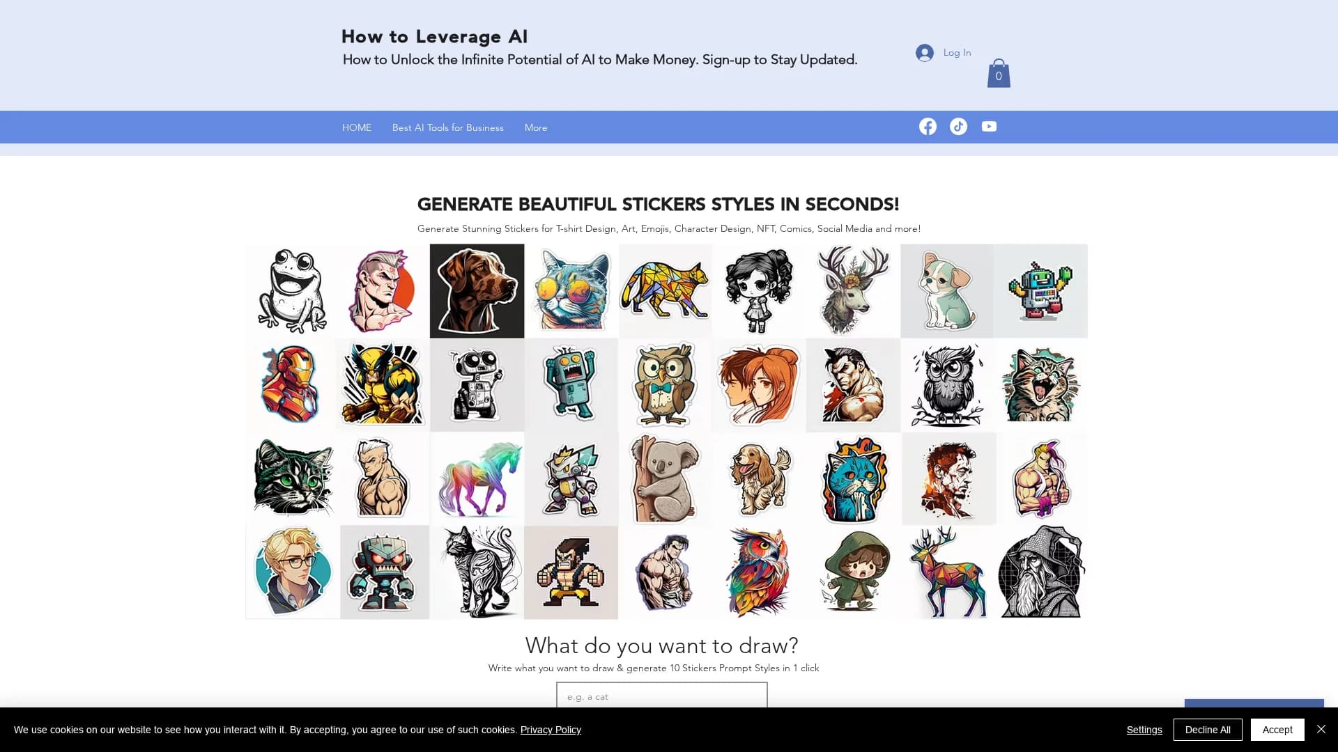 sticker-prompt-generator homepage