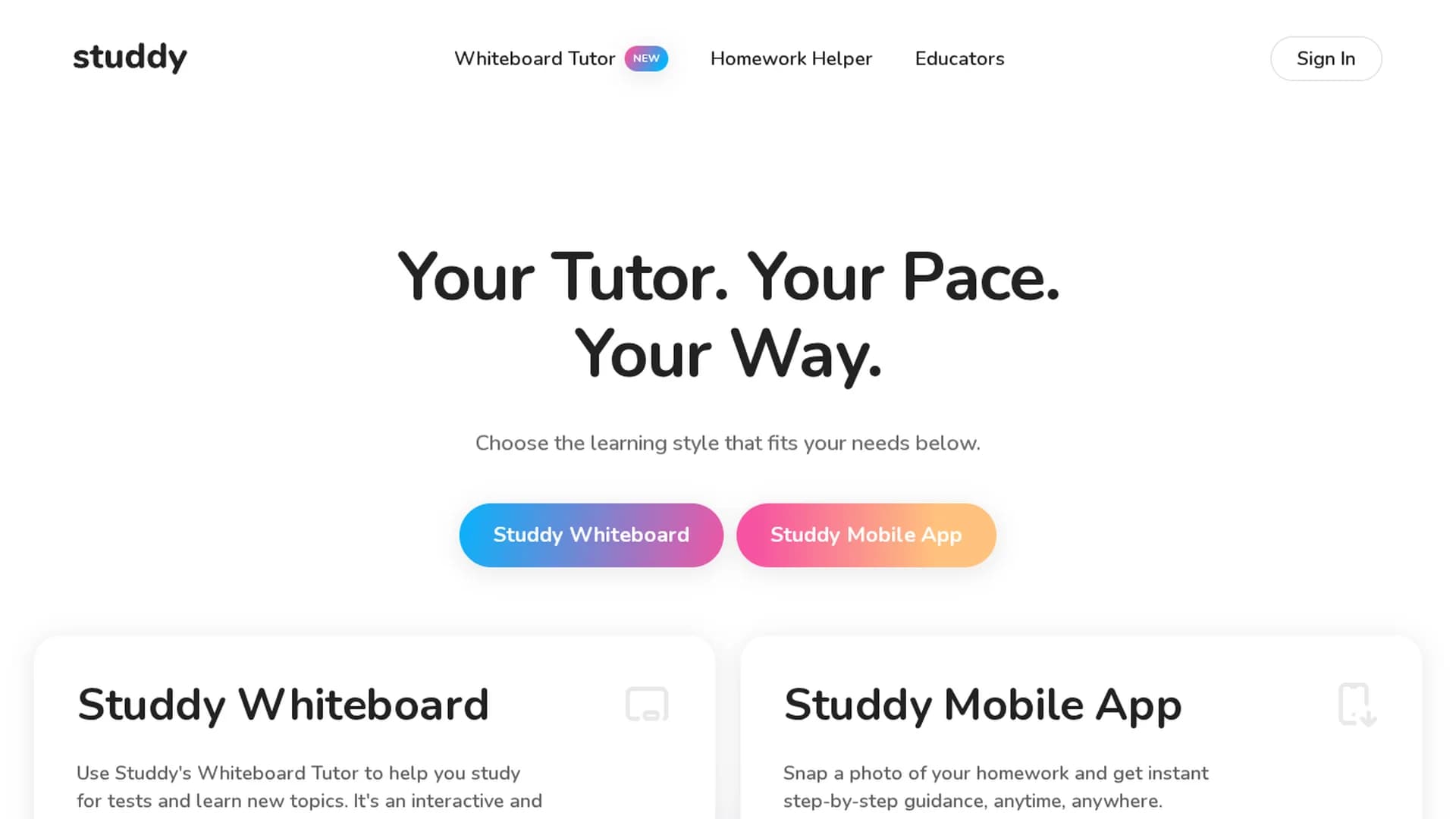 studdy homepage
