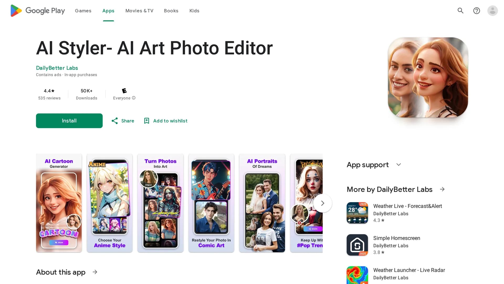 styler-ai homepage