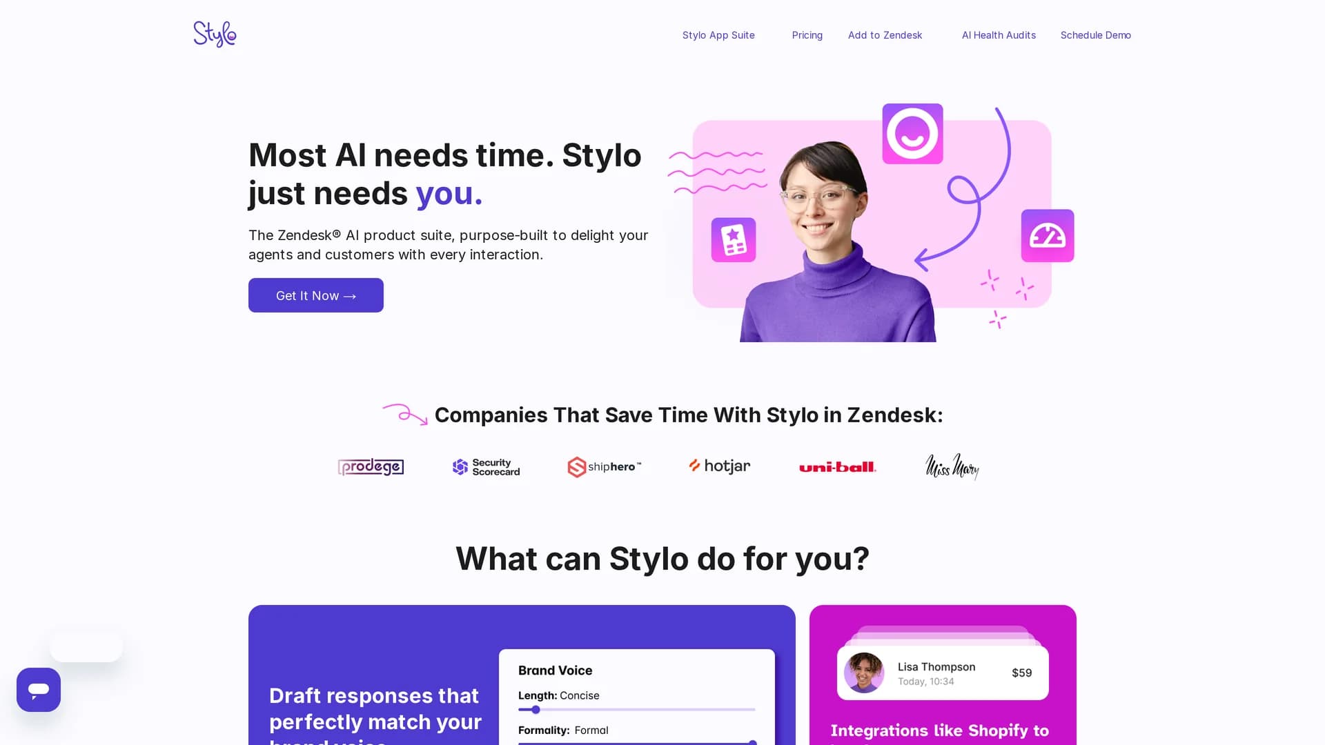 stylo homepage