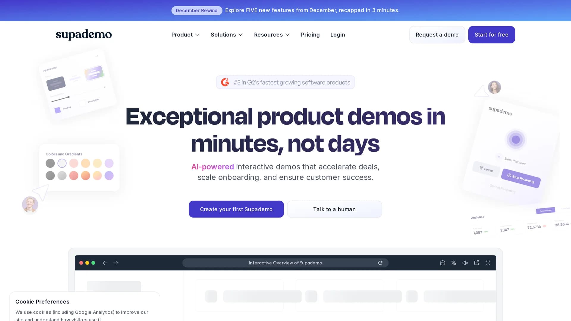 supademo-2-0 homepage