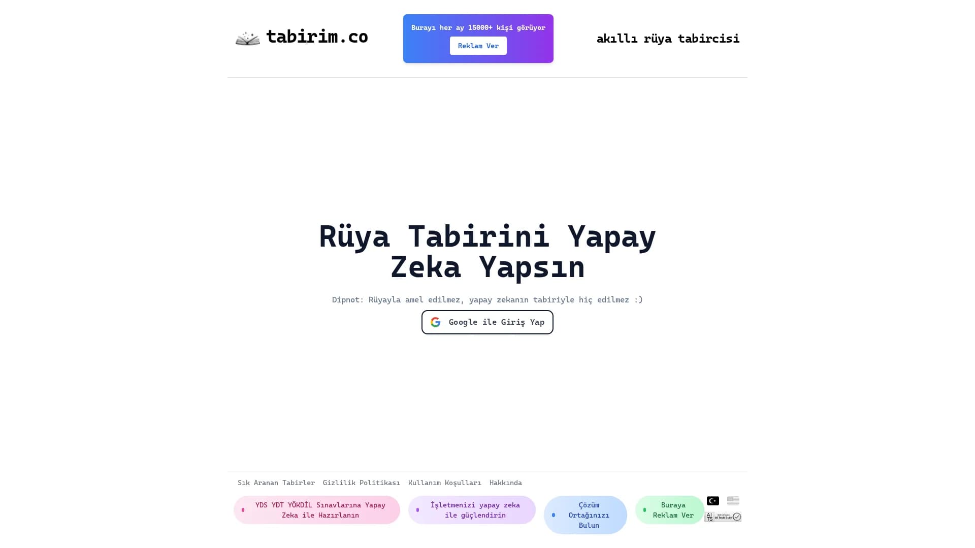 tabirim-co homepage