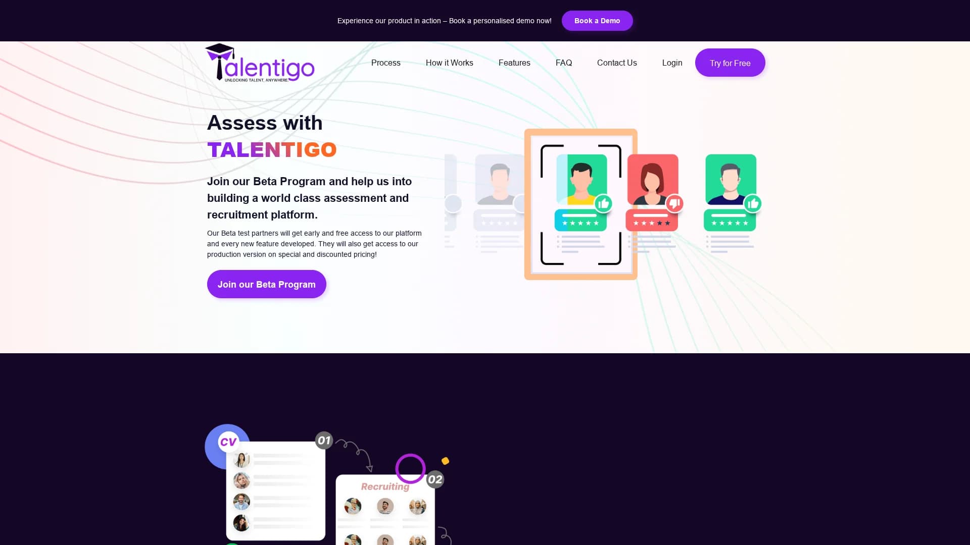 talentigo homepage
