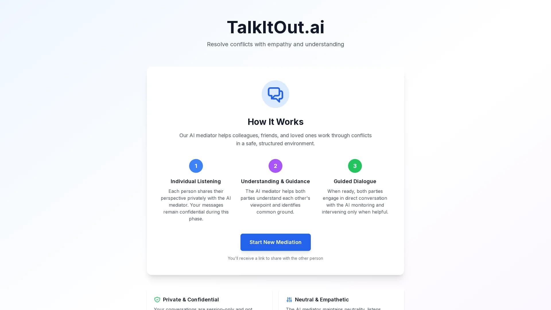 talkitout homepage