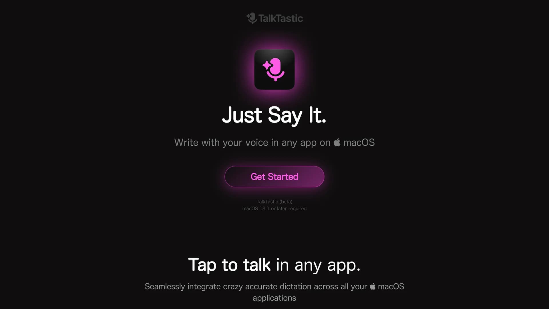 talktastic homepage