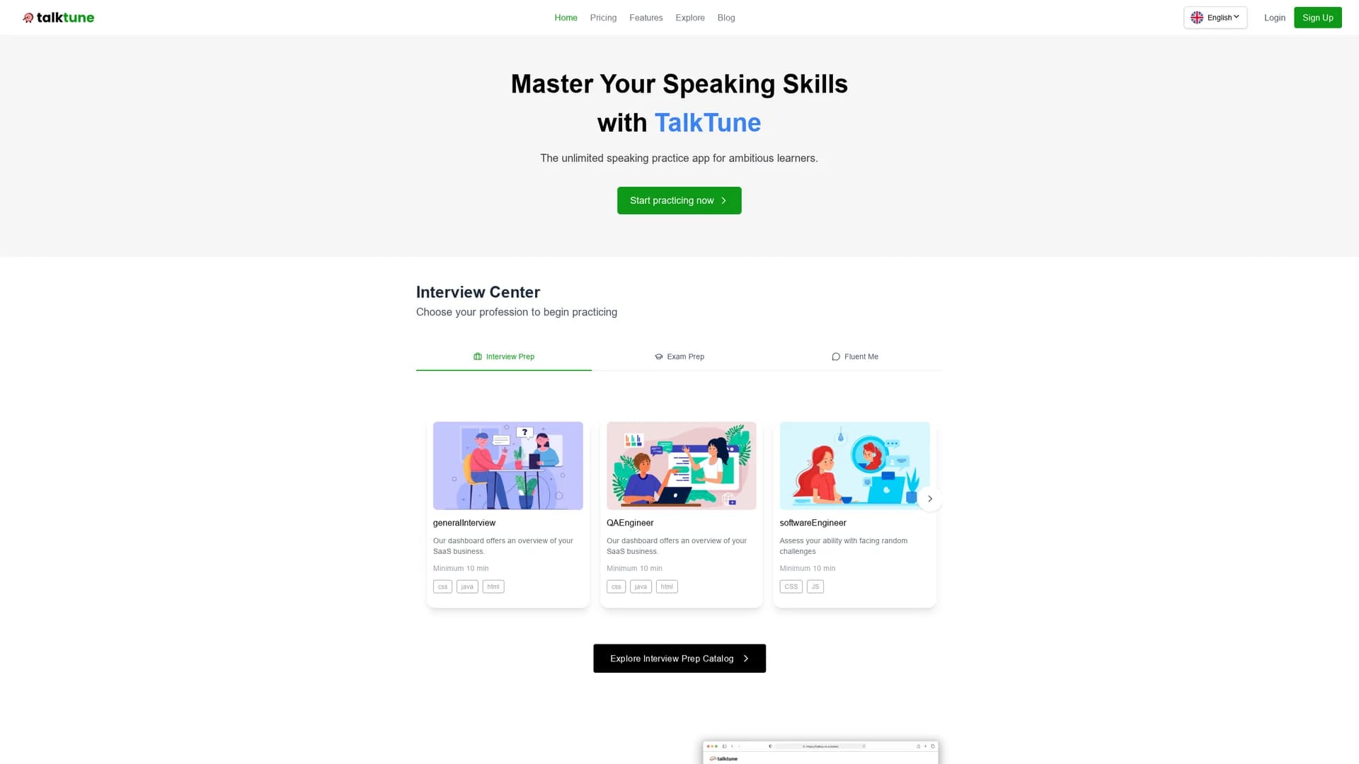talktune homepage