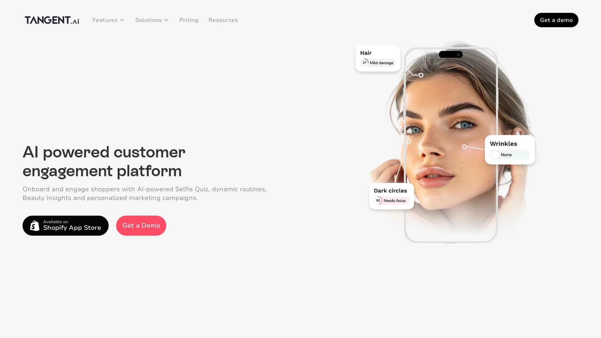 tangent-ai homepage