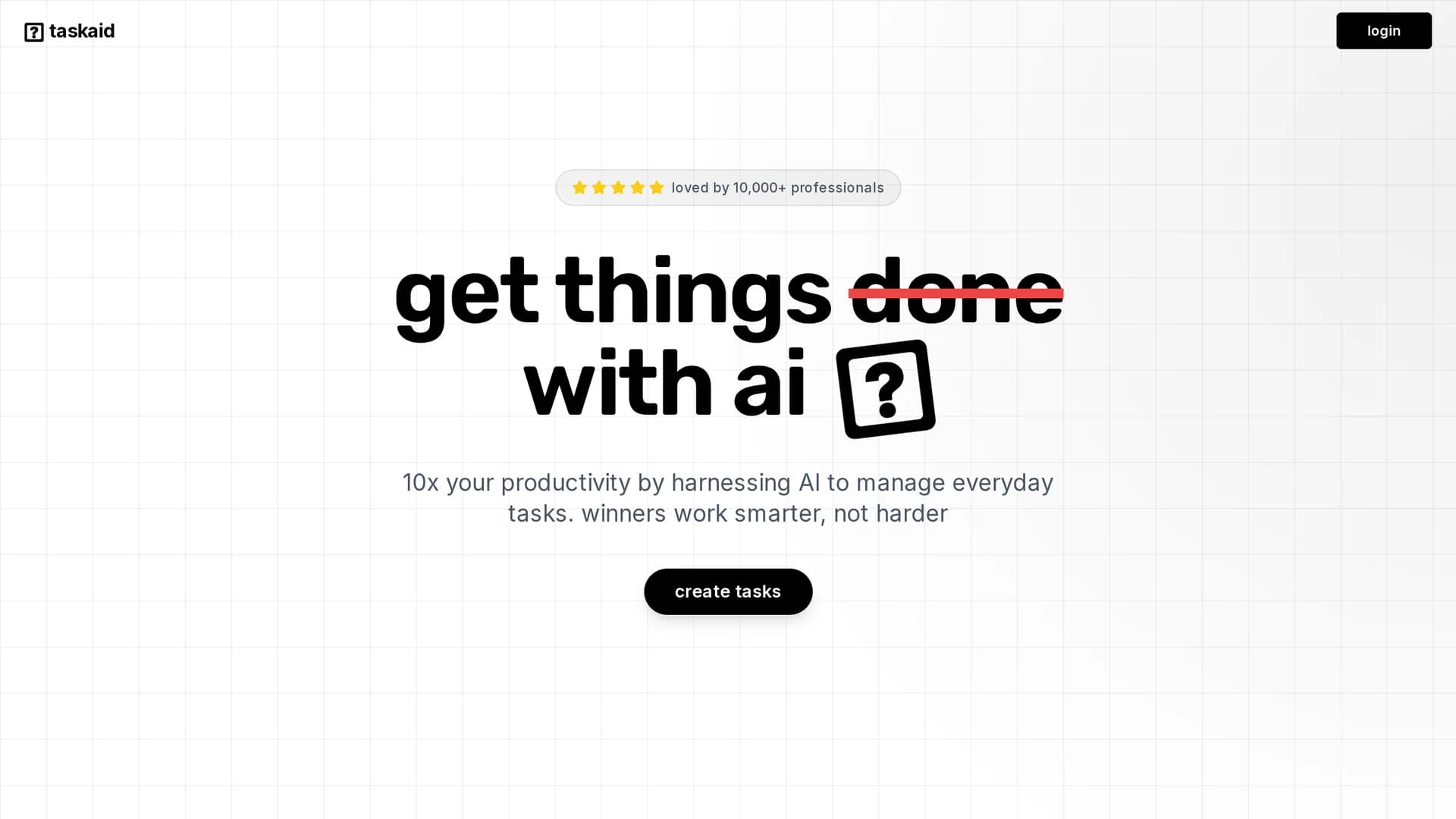 taskaid-ai homepage