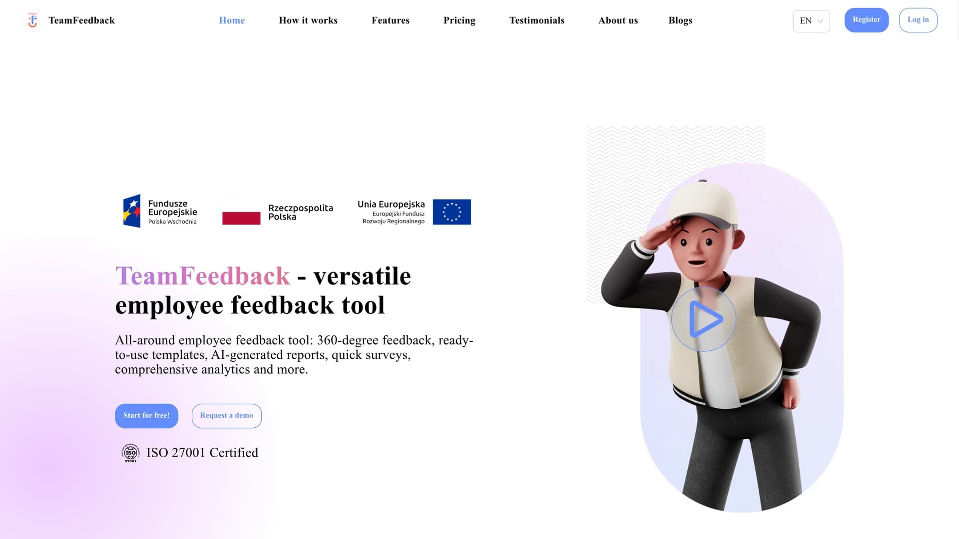 teamfeedback homepage