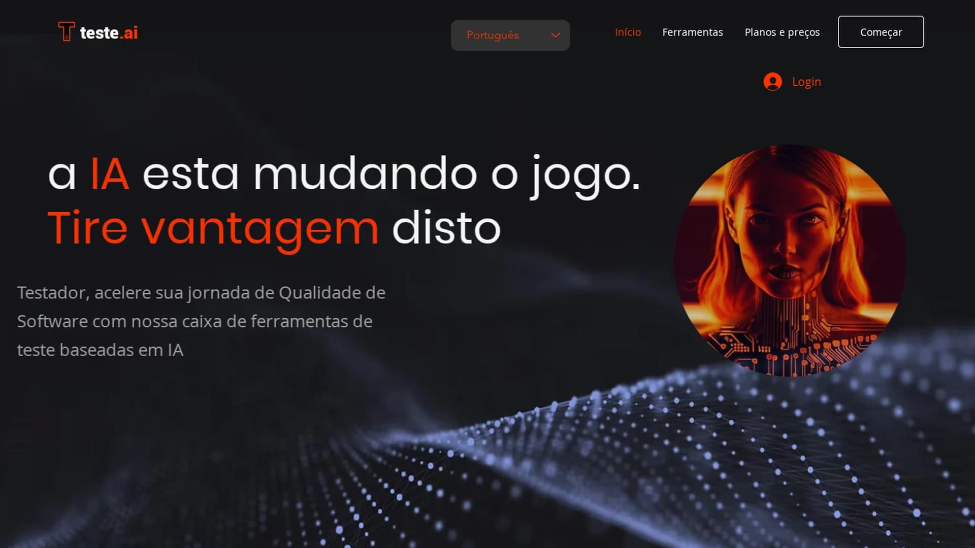 teste-ai homepage