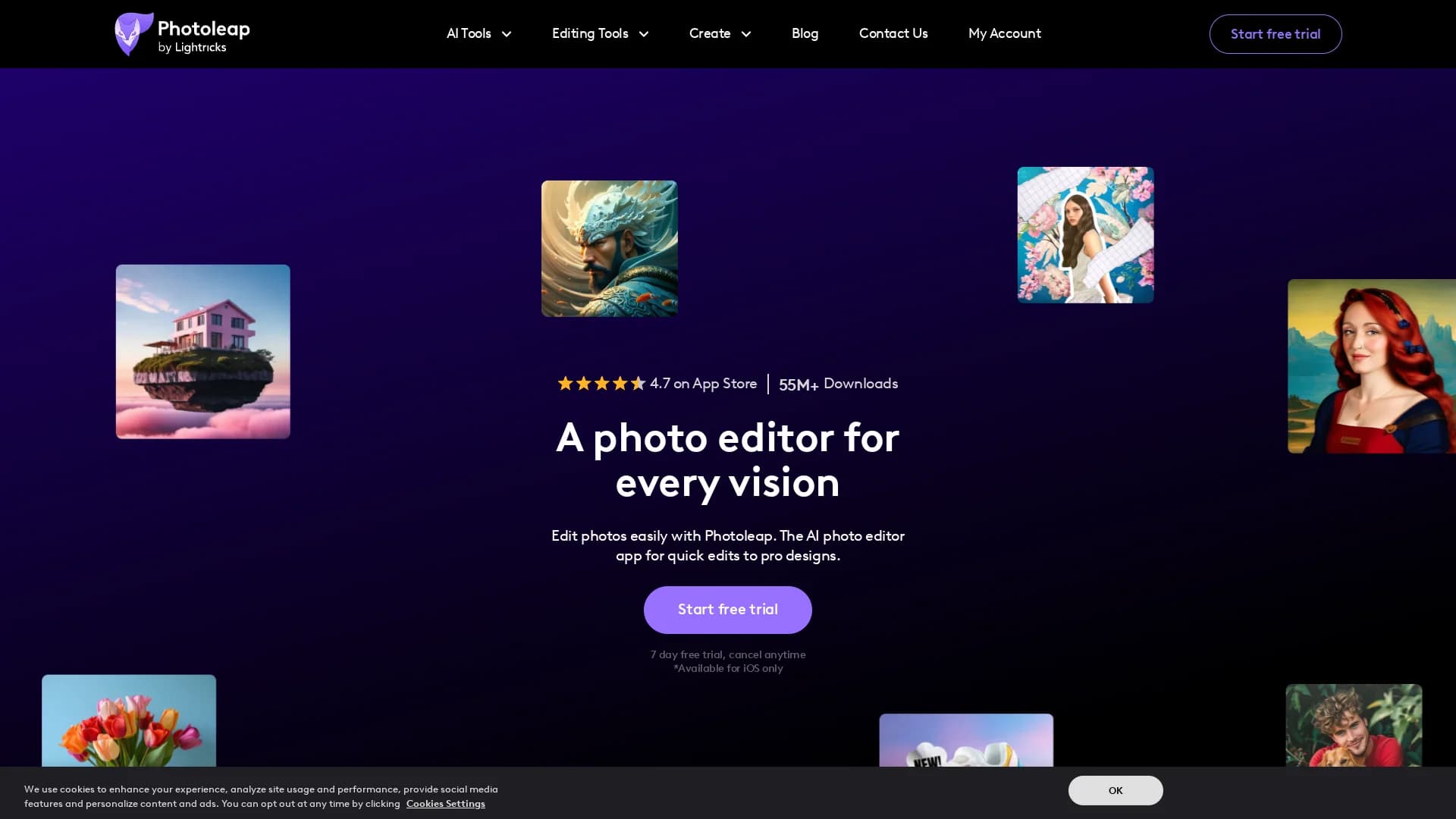 text-to-image-by-photoleap homepage
