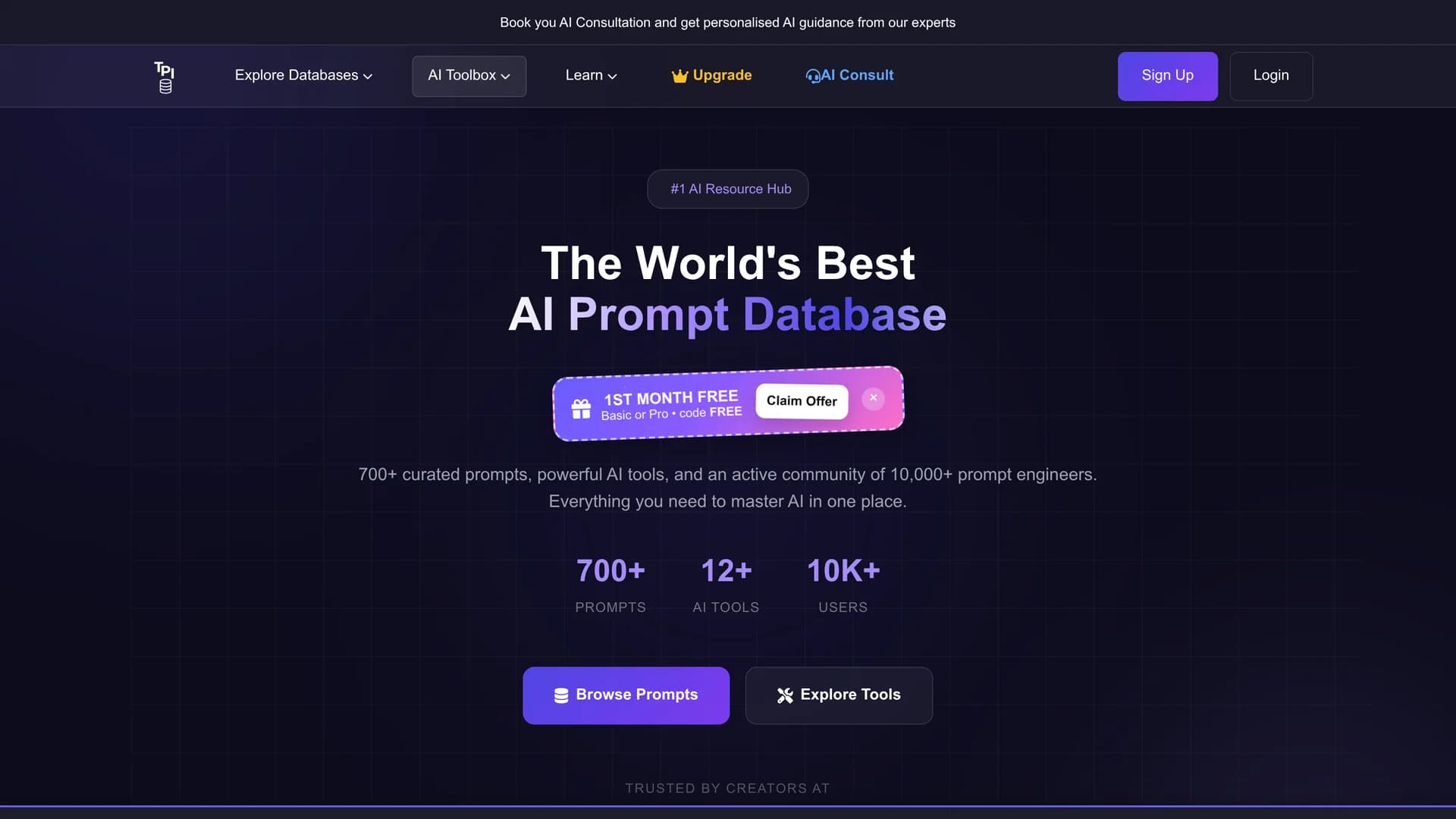 the-prompt-index homepage