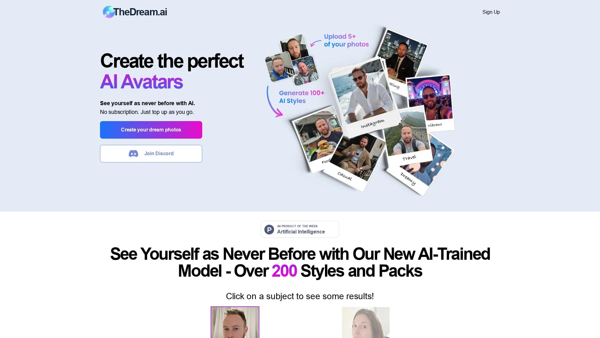 thedream-ai homepage