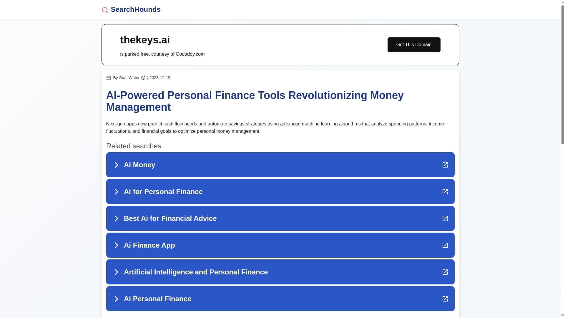 thekeys homepage