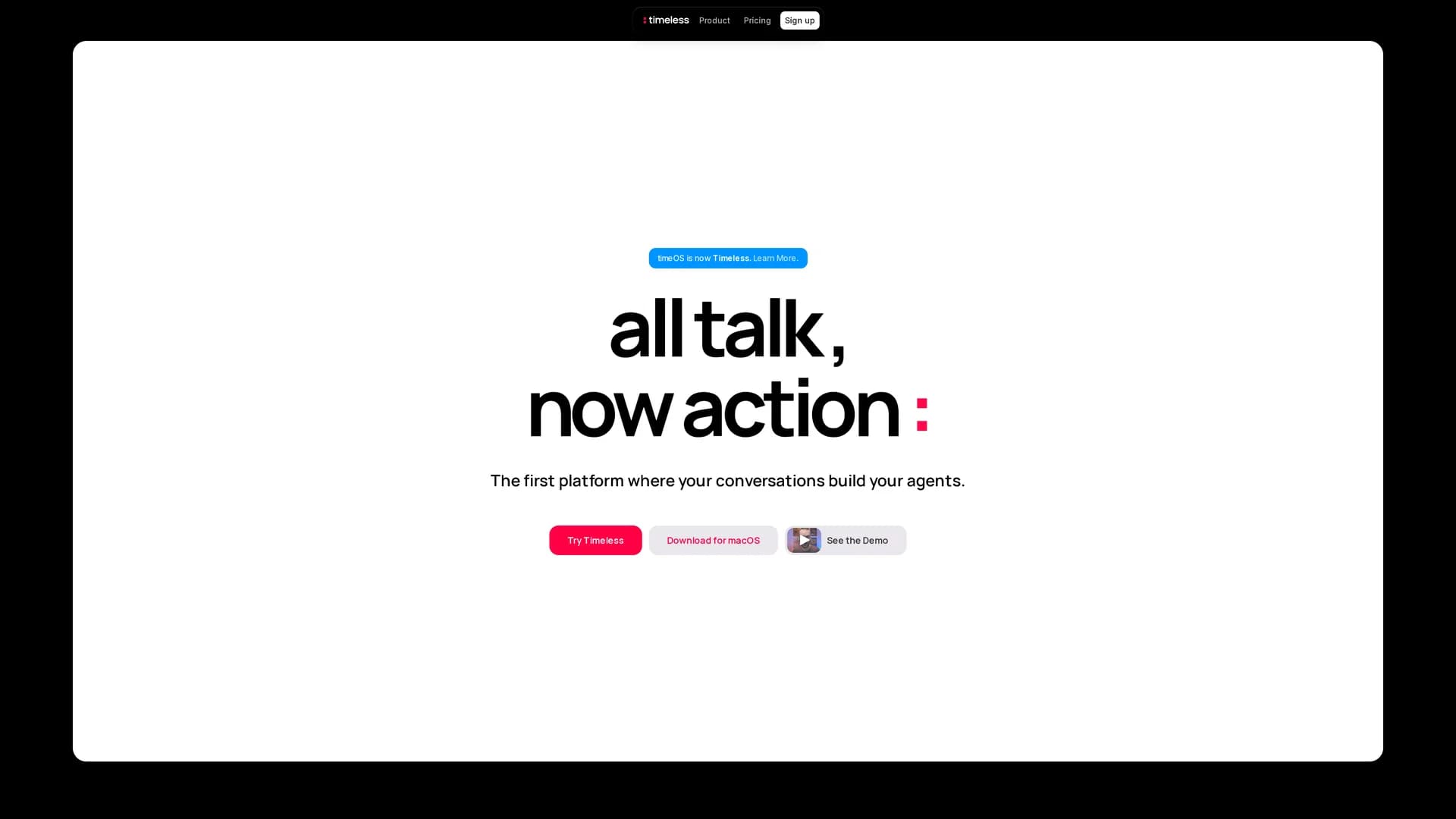 timeos-ai homepage