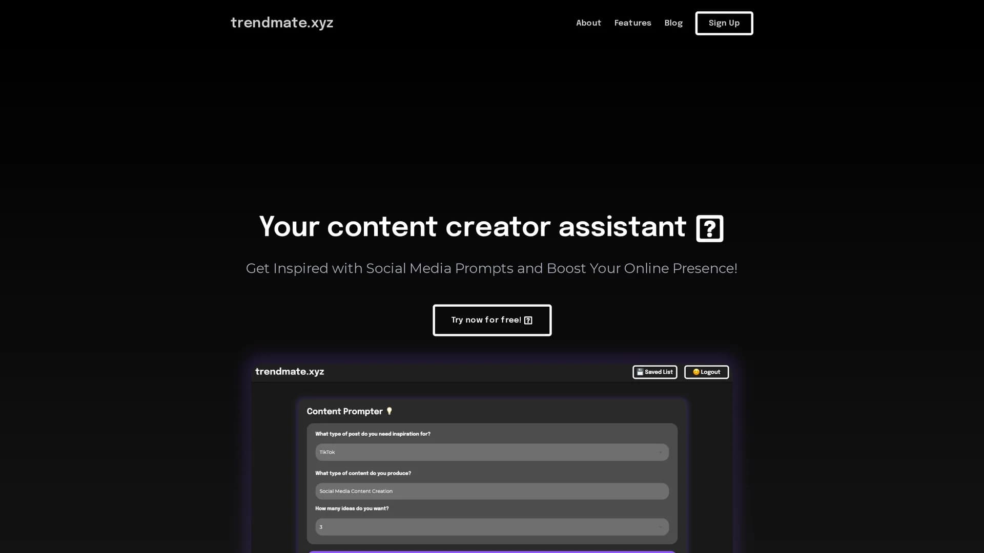 trendmate-xyz homepage