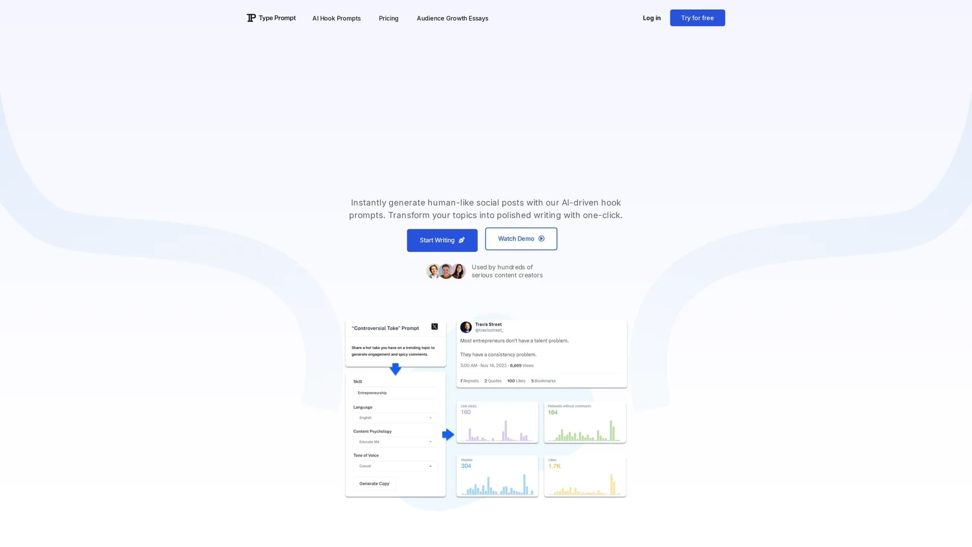 typeprompt homepage