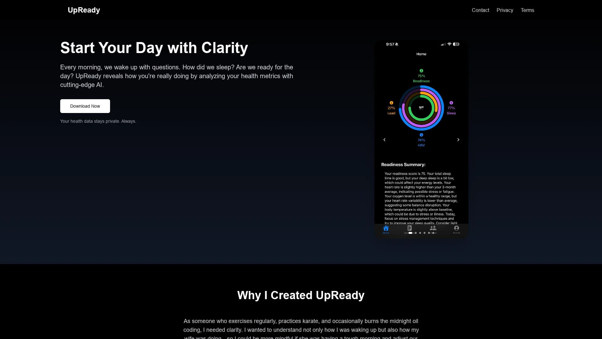 upready homepage