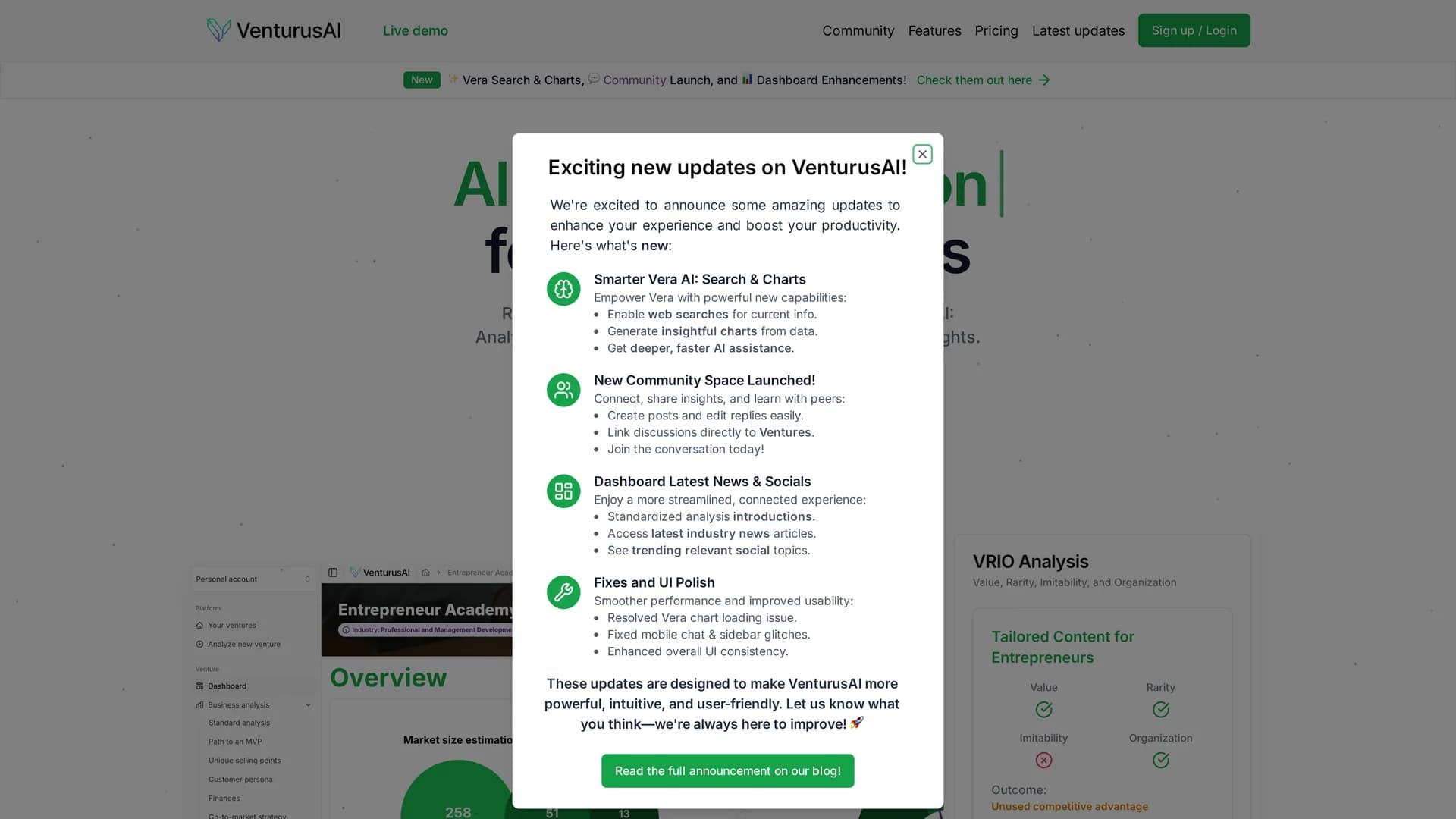 venturusai homepage