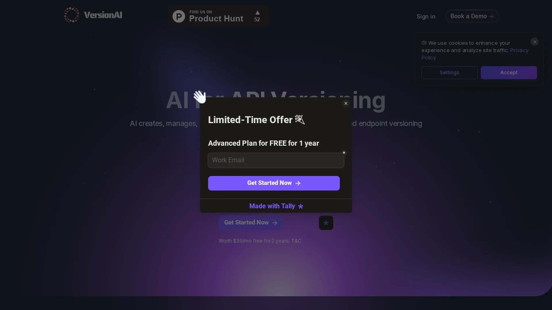 version-ai homepage