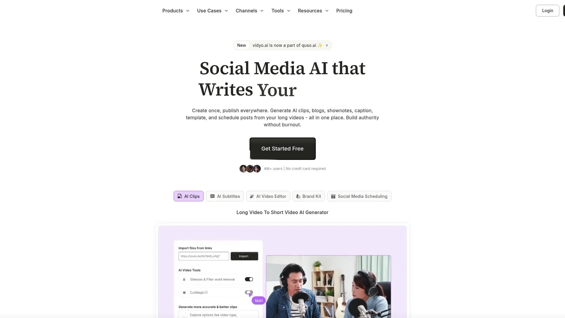 vidyo-ai homepage