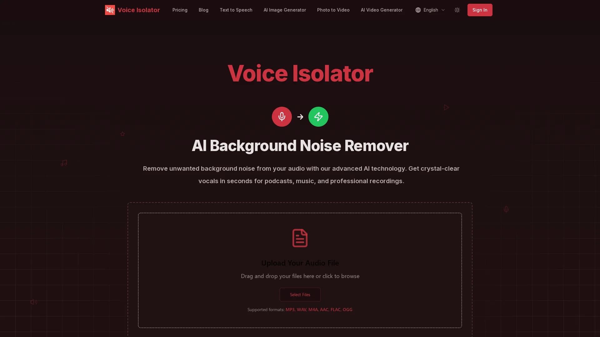 voiceisolator-org homepage