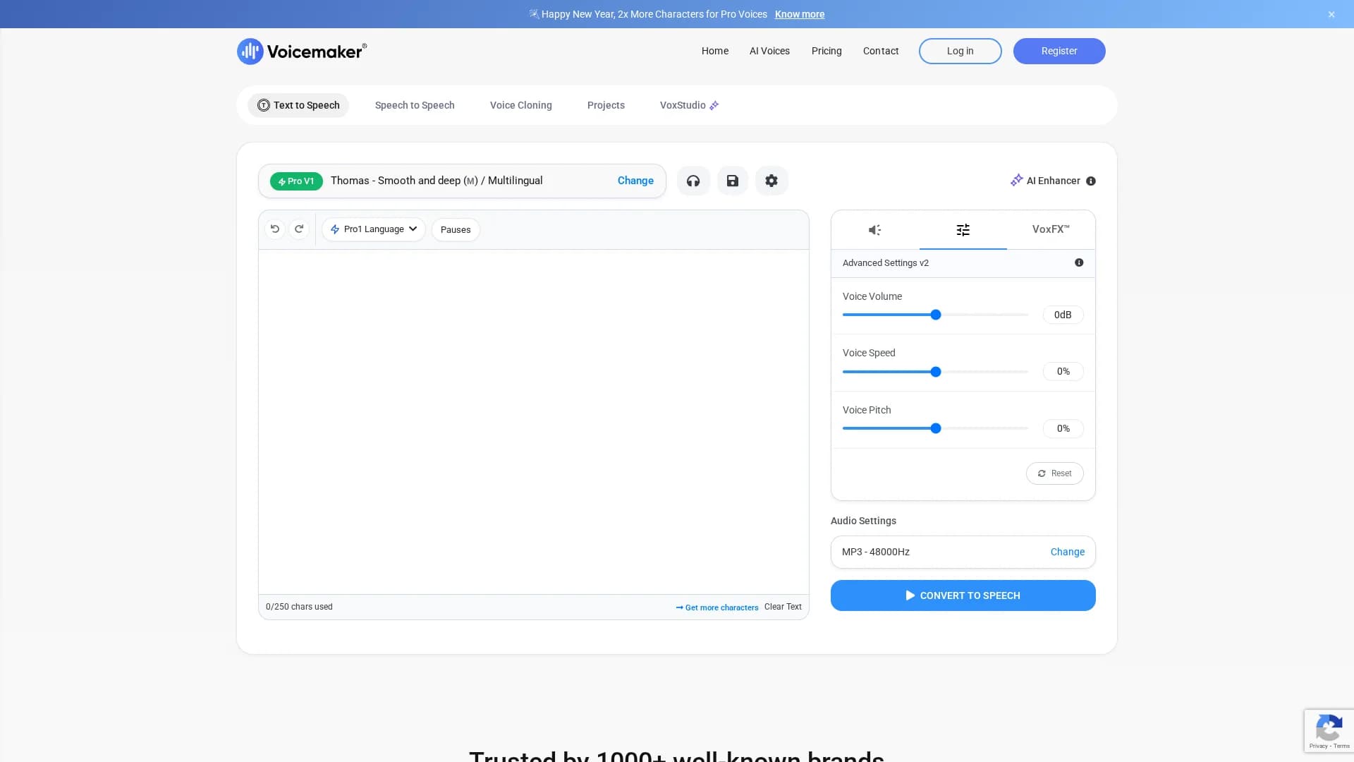 voicemaker homepage