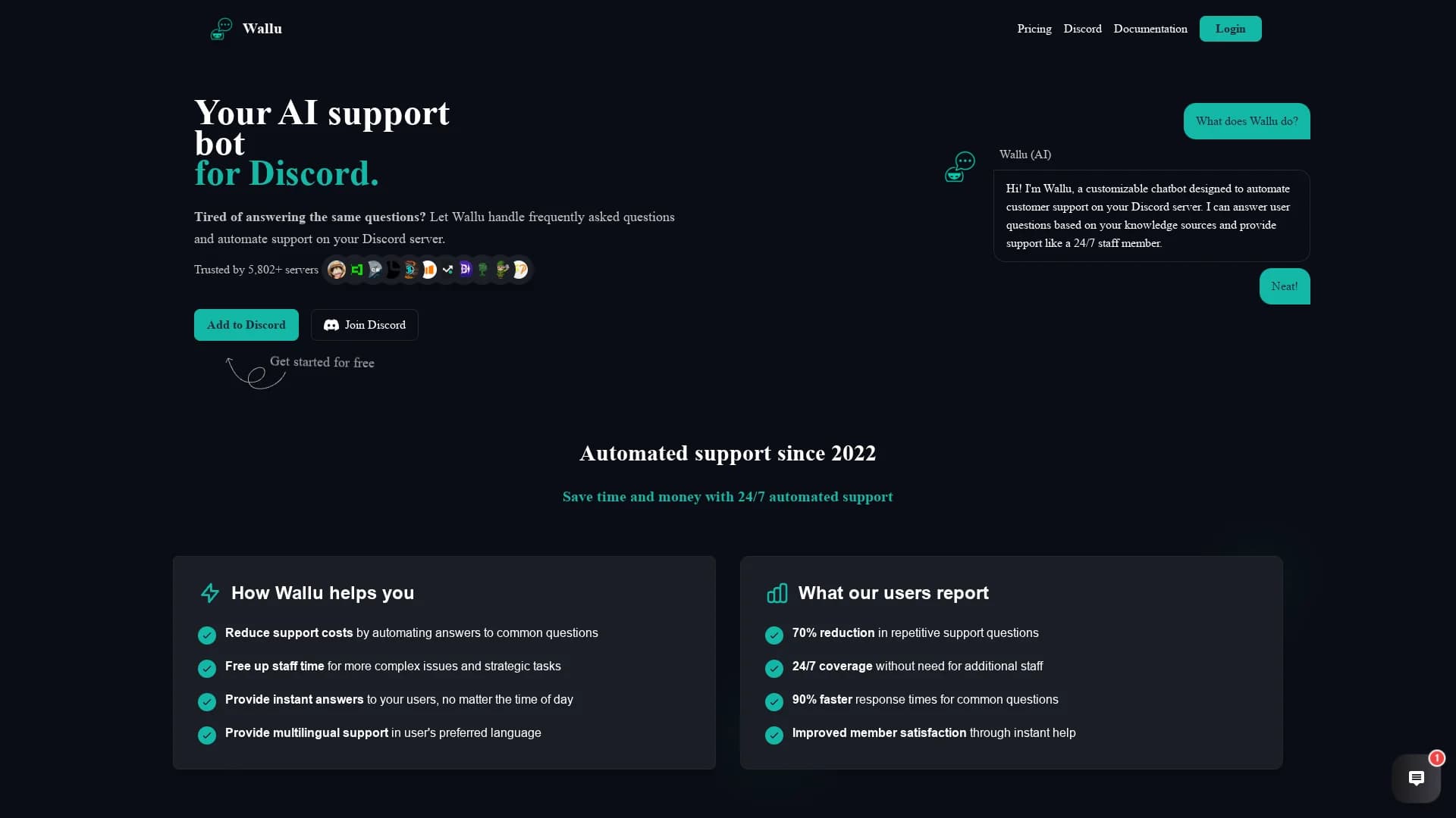 wallu homepage