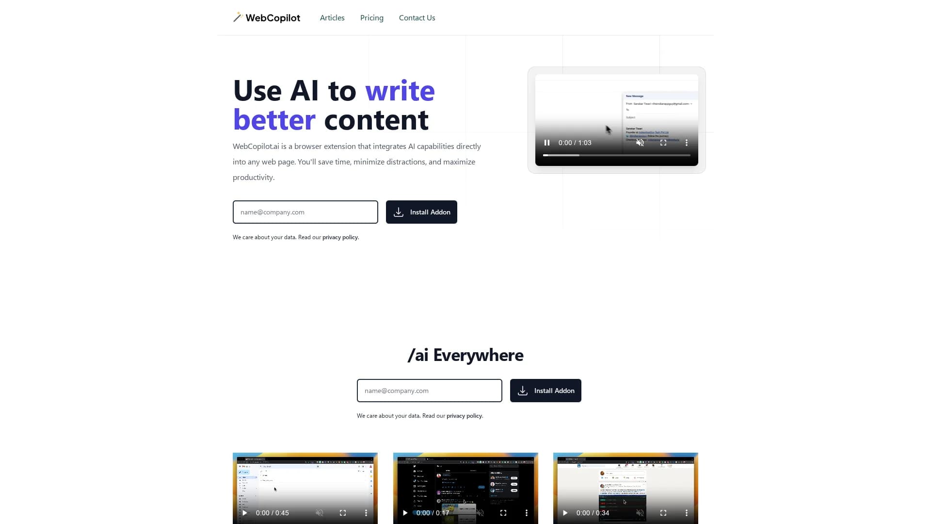 webcopilot homepage