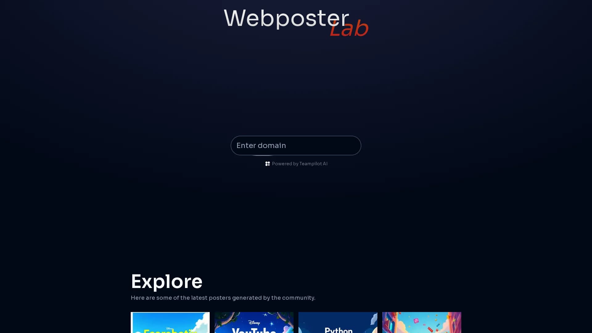 webposter-lab homepage