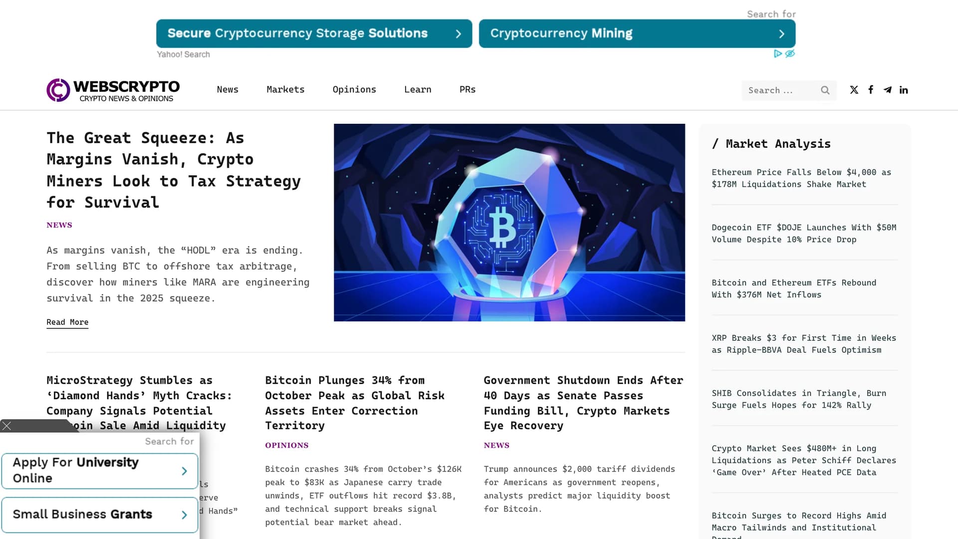 webscrypto homepage