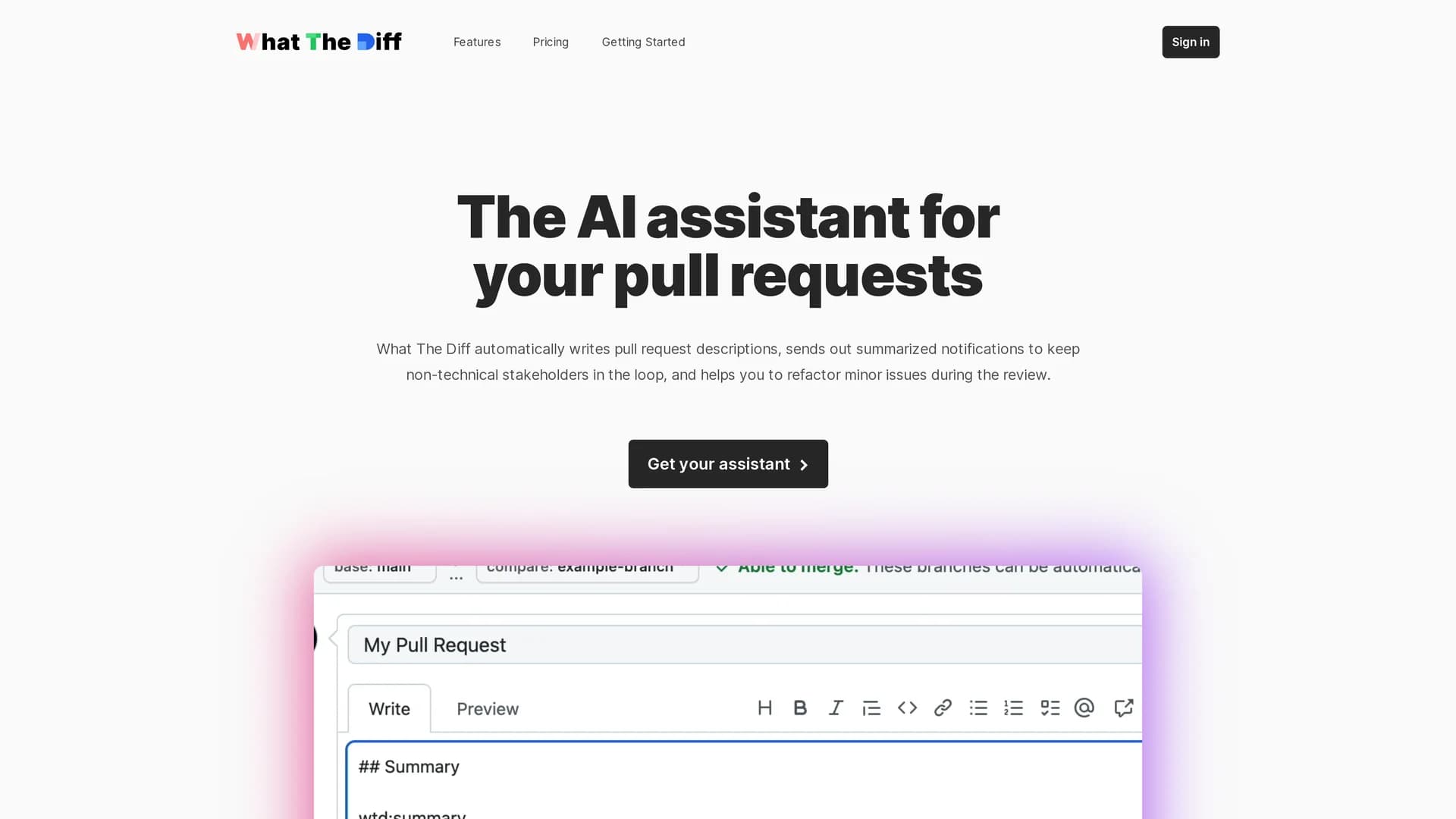 whatthediff homepage