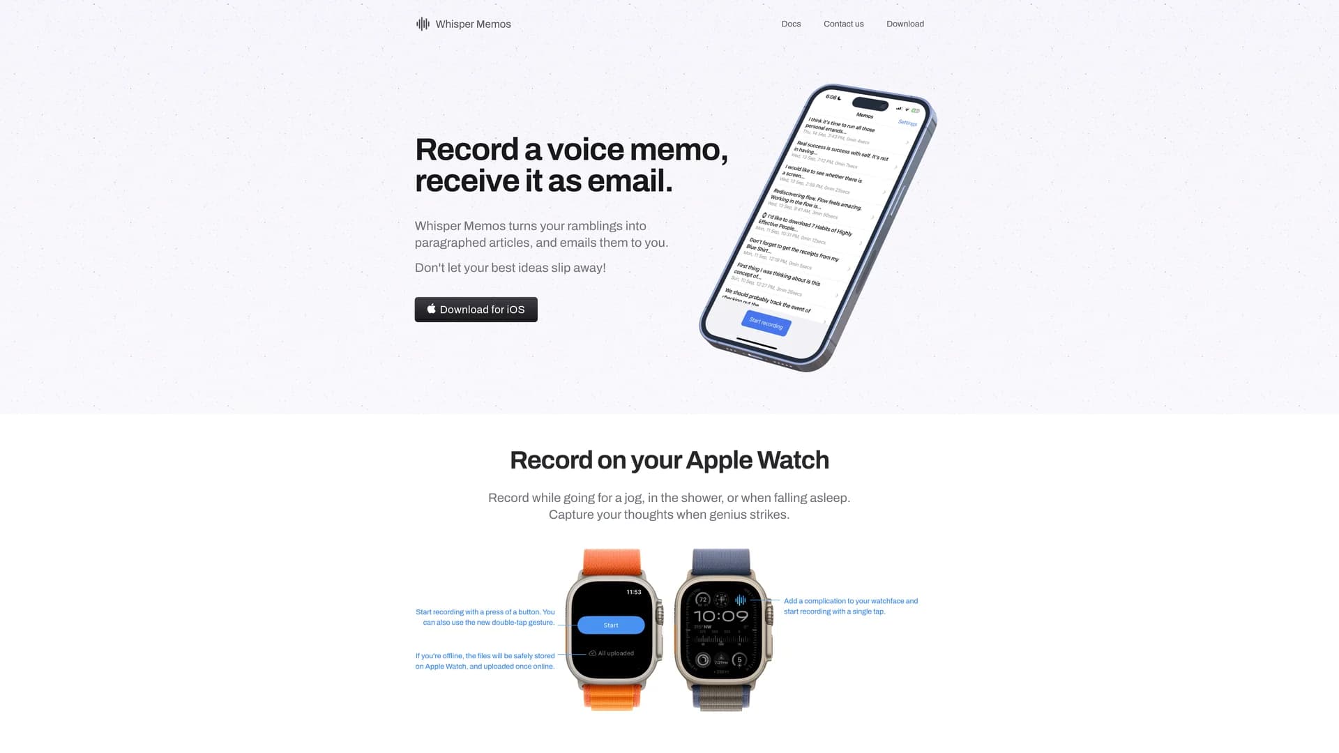 whisper-memos homepage