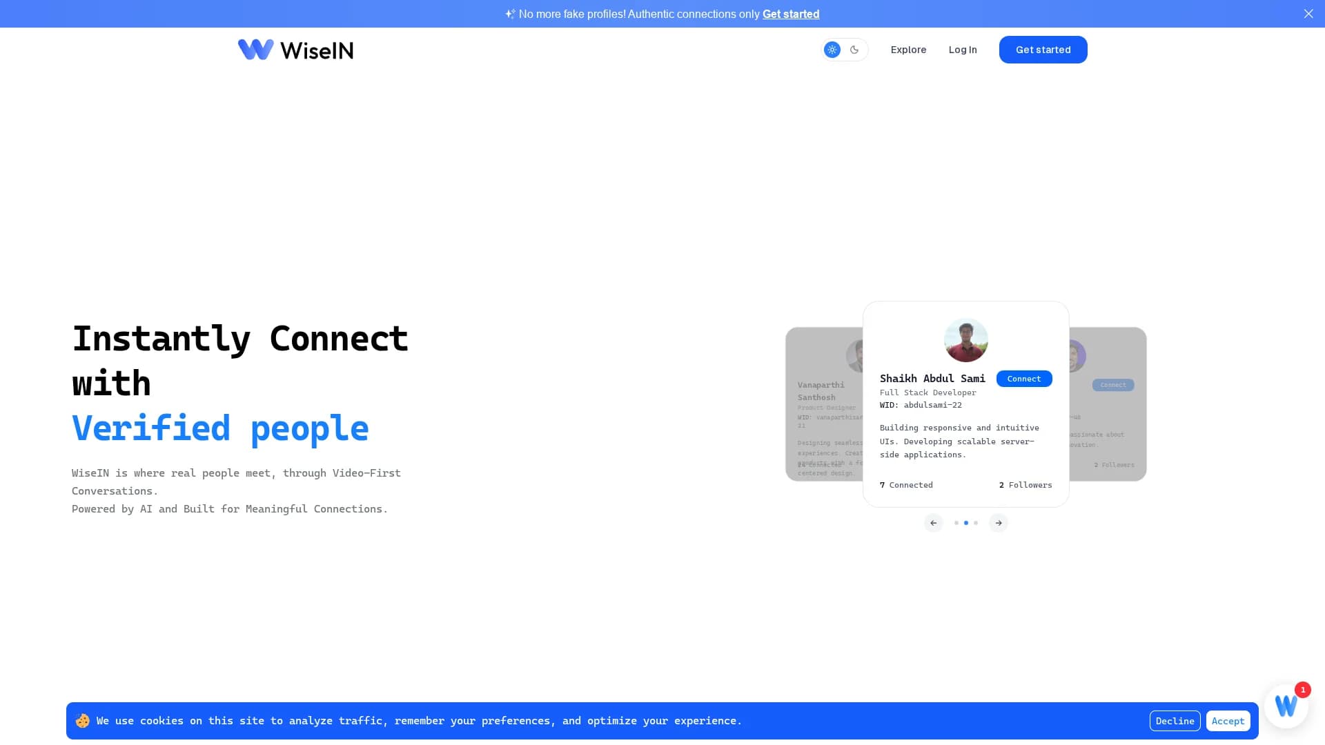 wisein homepage