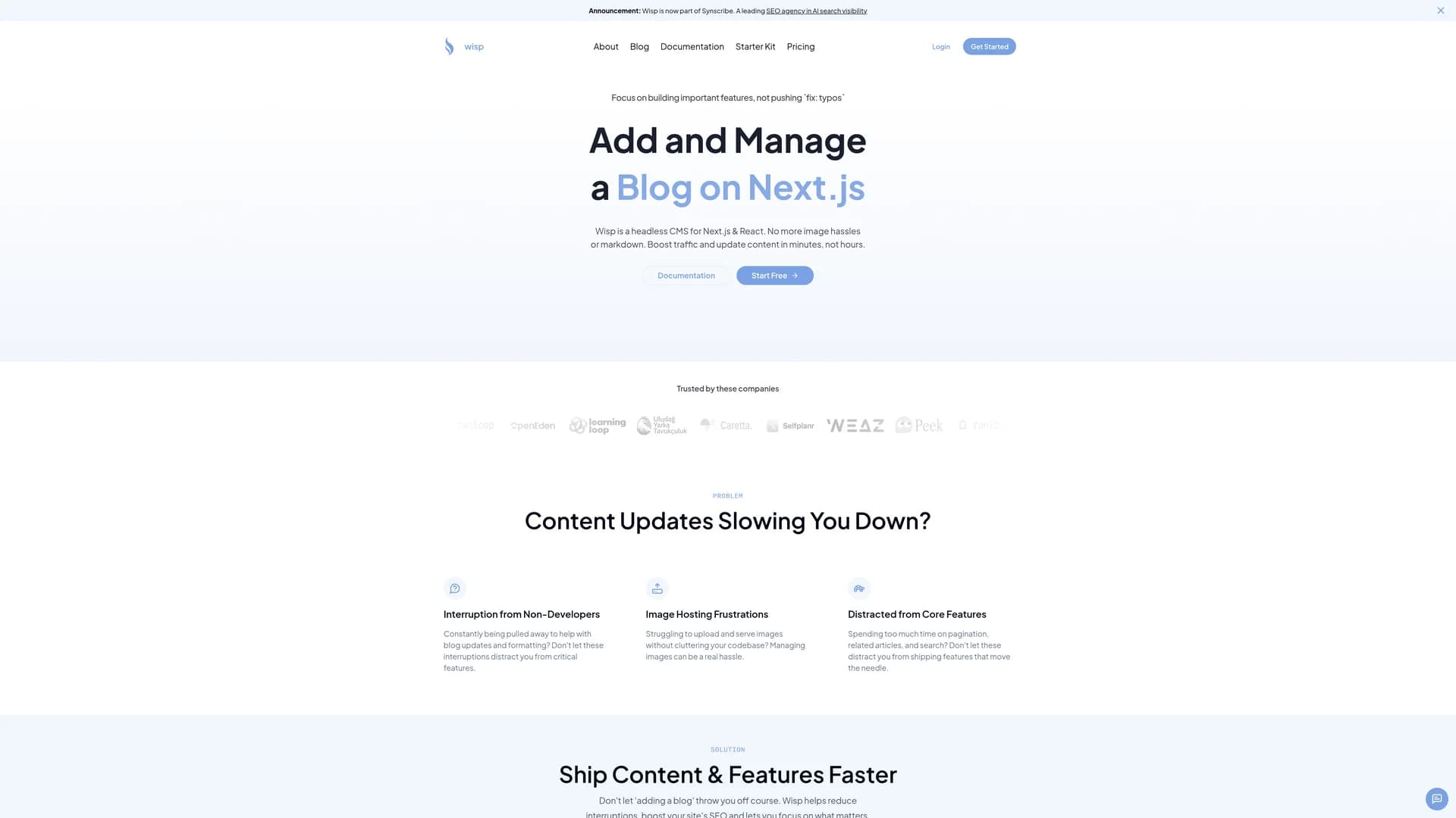 wisp-cms homepage