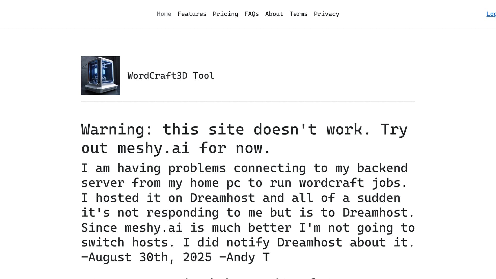 wordcraft3d homepage