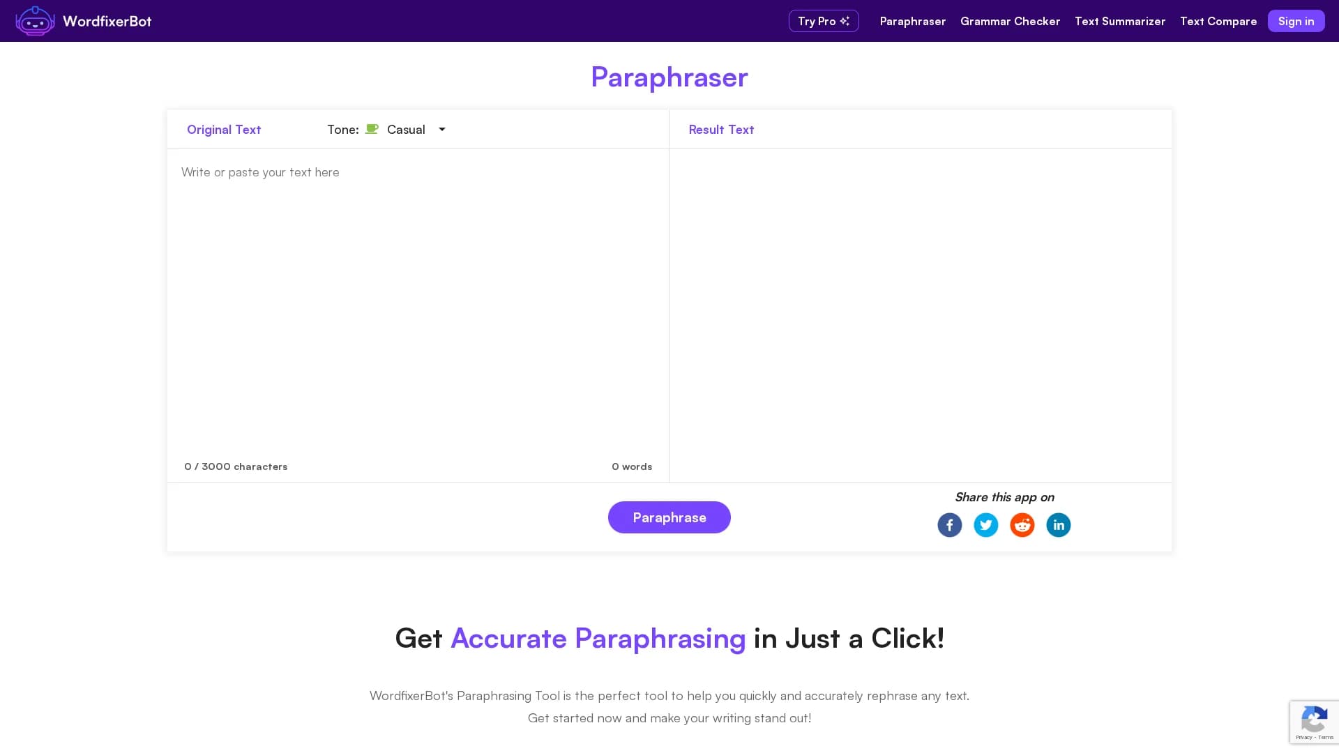 wordfixerbot homepage