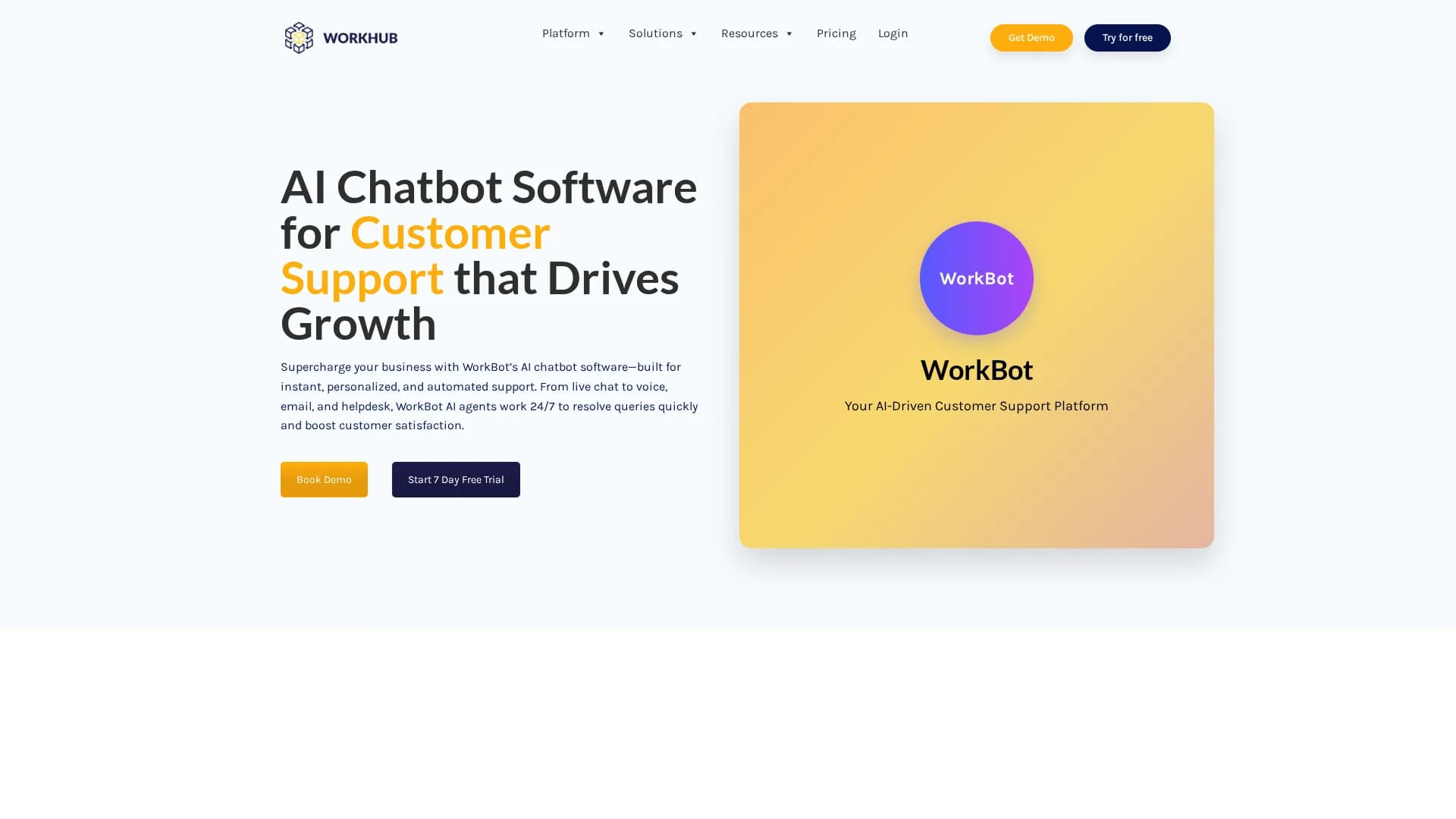 workhub homepage