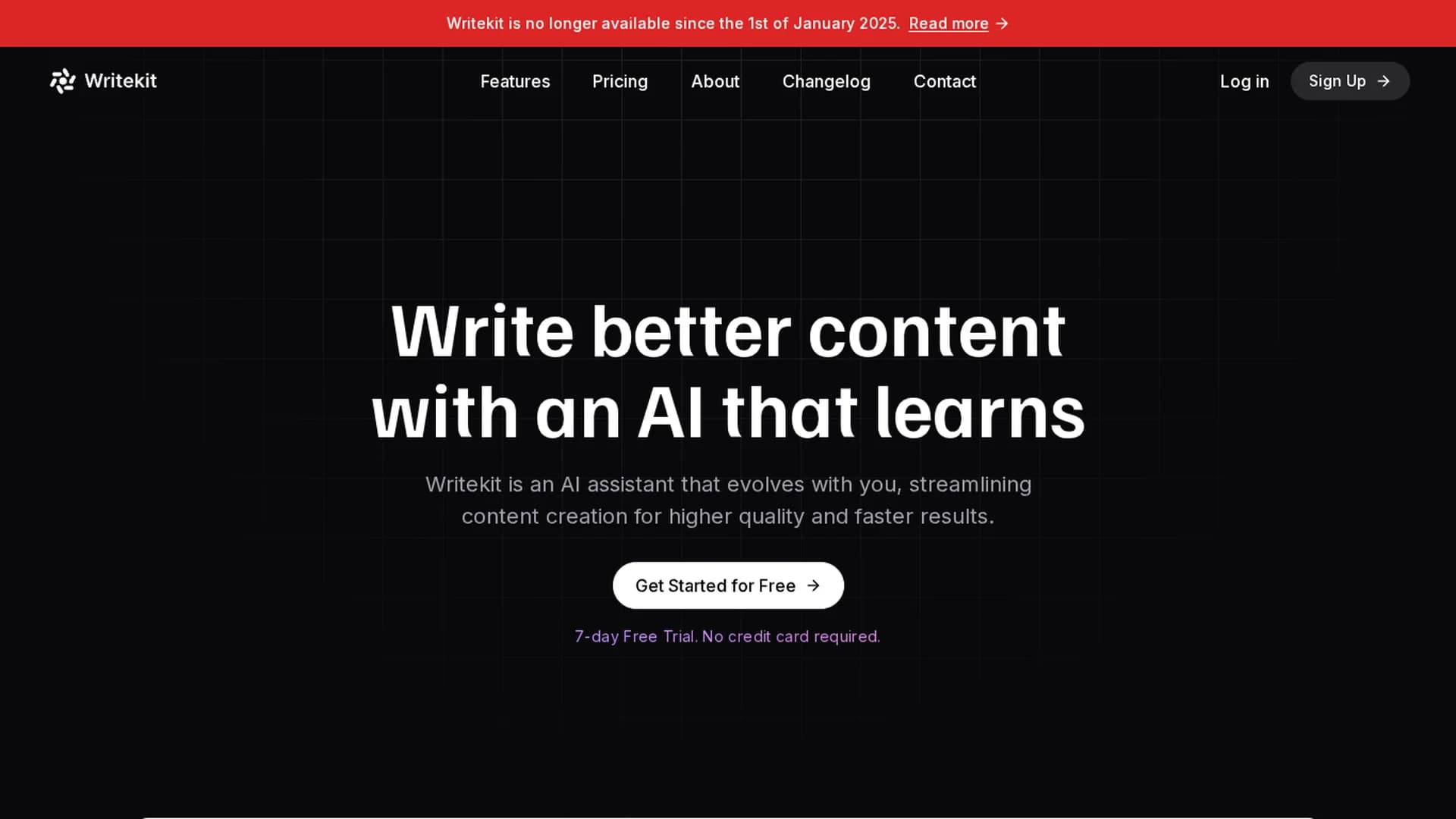 writekit homepage