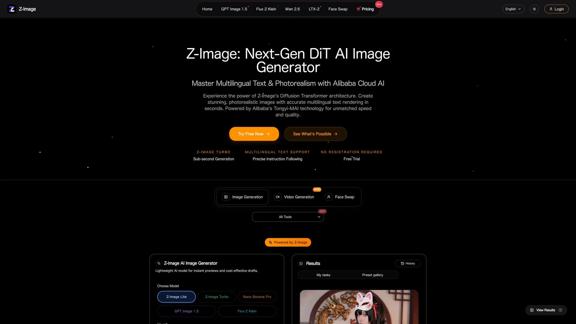z-image-io homepage