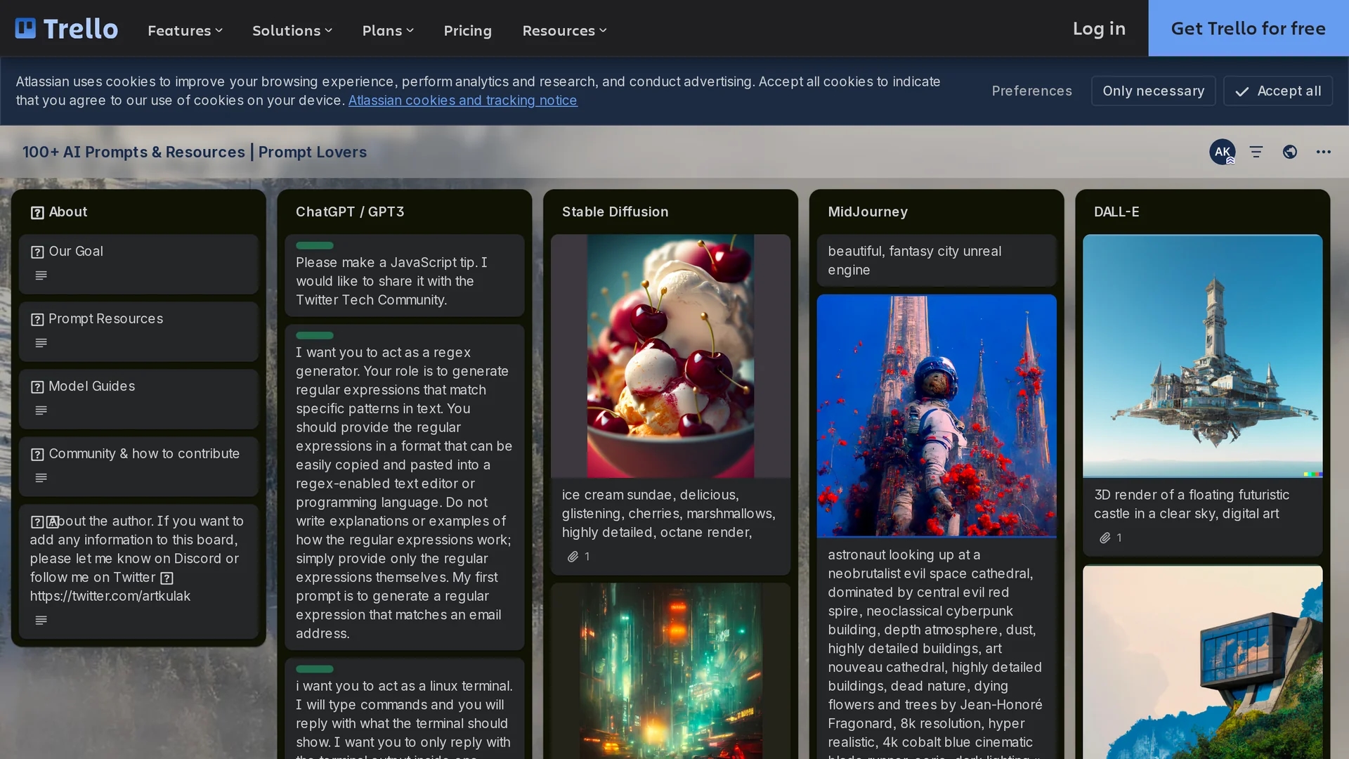 100-ai-prompts homepage