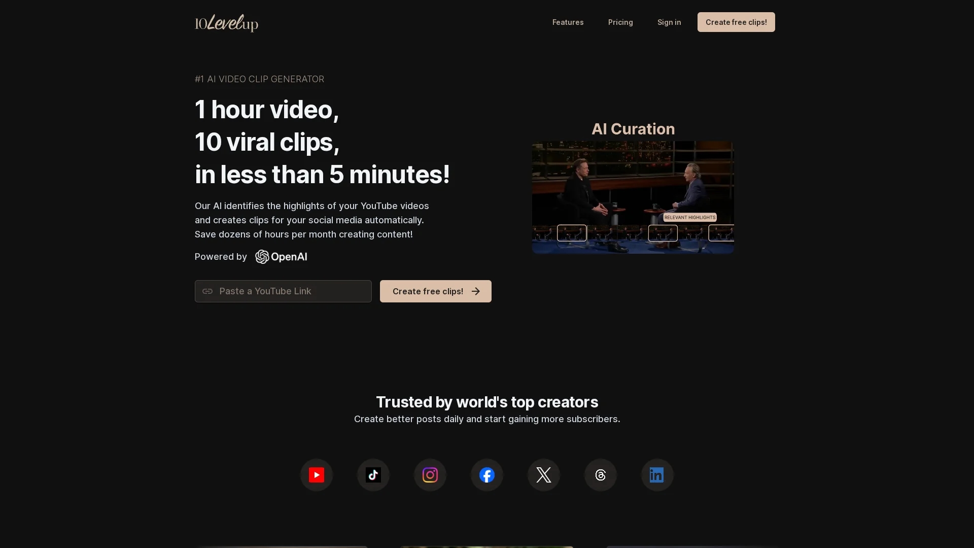 10levelup homepage