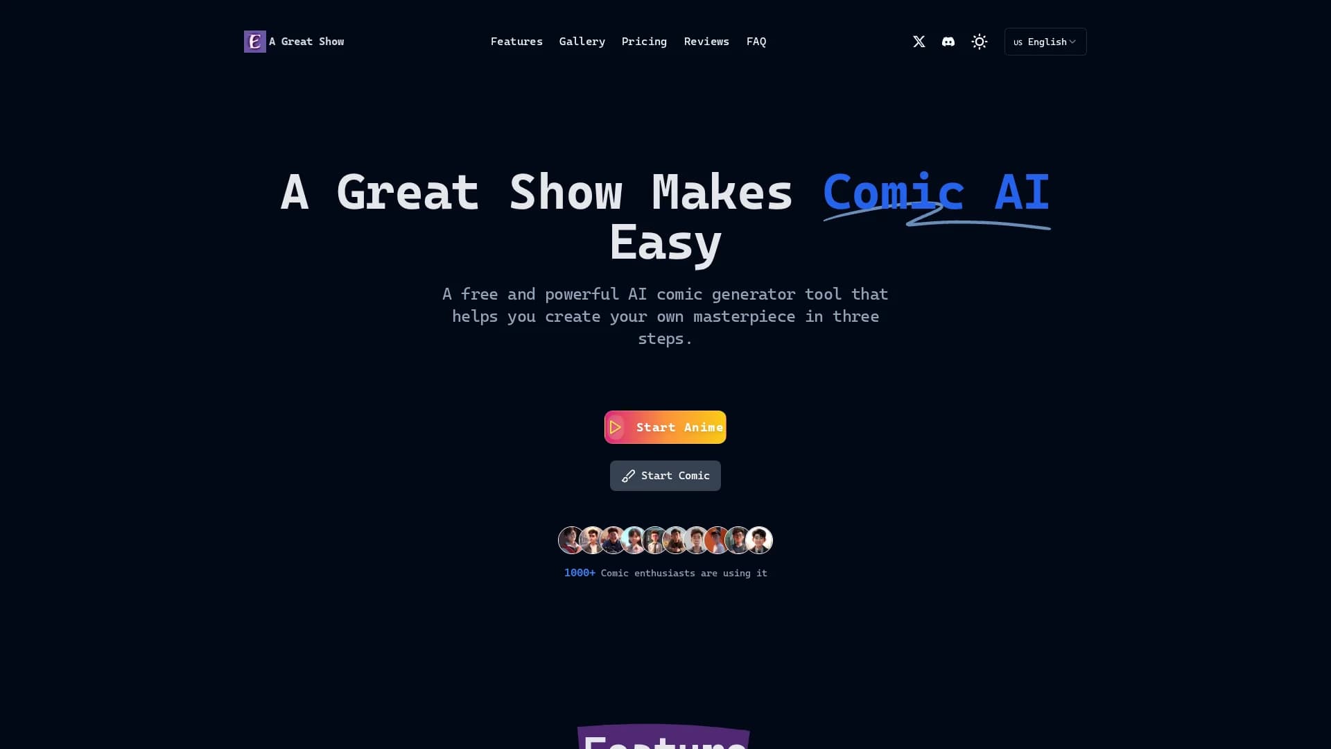 a-great-show homepage